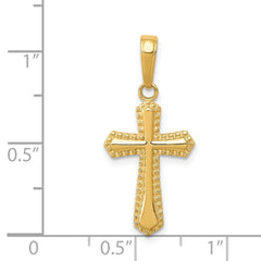 14k Passion Cross Pendant - 12
