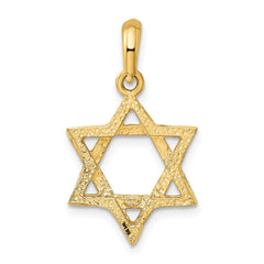 14K Star of David Pendant - 3