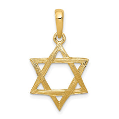 14K Star of David Pendant - 3