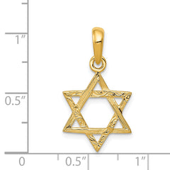 14K Star of David Pendant - 4