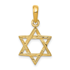 14K Star of David Pendant - 4