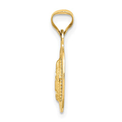 14K w/Rhodium D/C Lady Of Guadalupe Oval Pendant - 5