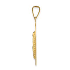 14K w/Rhodium D/C Lady Of Guadalupe Oval Pendant - 3