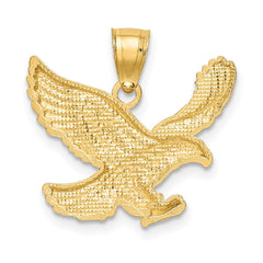 14k Diamond-cut Eagle Pendant - 2
