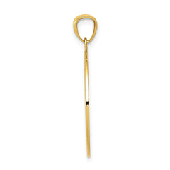 14K Satin / Polished Lost Without You Compass Pendant
