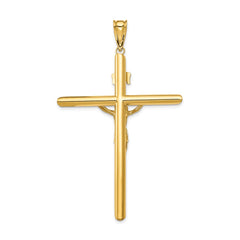 14k Two-Tone Polished Crucifix Pendant - 4
