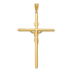 14k Two-Tone Polished Jesus Crucifix Pendant - 4