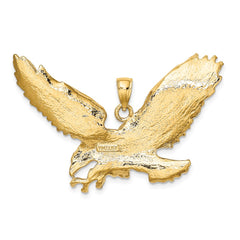 14K Eagle w/Beak Touching Claws Charm - 2