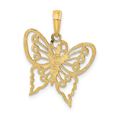14K Cut-Out Butterfly Charm - 2