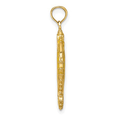 14K 3-D Enamel Seahorse Charm - 2