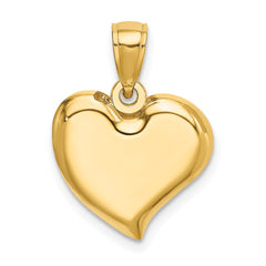 14K Polished Teardrop Heart Charm - 2
