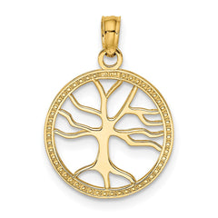 14K Small Family Tree Charm