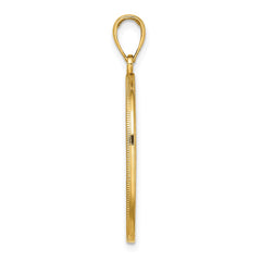 14K Tree of Life Celtic Knot in Oval Frame Pendant