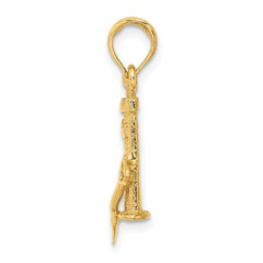 14K 3-D Sand Castle w/ Shovel Charm