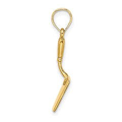 14K 3-D Concrete Tool Spatula Charm