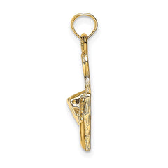 14k Cheese Board w/ Knife Charm