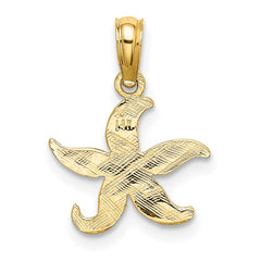 14K Flat Starfish Charm - 2