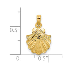 14K Scallop Shell Charm - 2