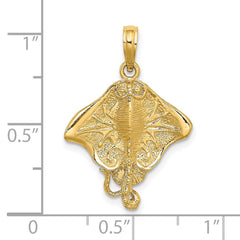 14K Stingray Charm - 5