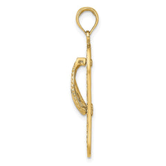 14K Triple Turtle Flip-Flop Charm