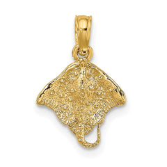 14K Stingray Charm - 2