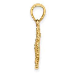 14K Starfish on Sand Dollar Charm - 2