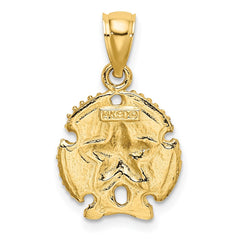 14K Starfish on Sand Dollar Charm - 2
