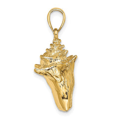 14K 3-D Conch Shell Charm - 4