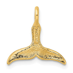 14K 3-D Polished Whale Tail Chain Slide - 2