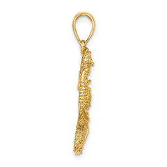 14K Starfish and Seahorse Charm - 2