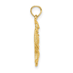 14K Starfish and Seahorse Charm