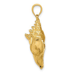 14K Conch Shell Charm - 2