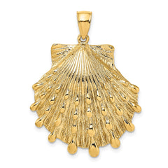 14K Lion's Paw Shell Charm - 2