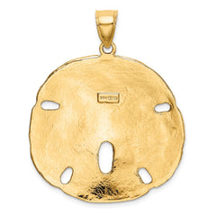 14K Polished Sand Dollar Charm - 2