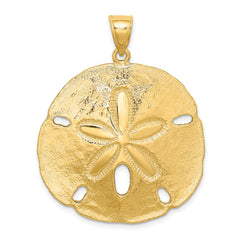 14K Polished Sand Dollar Charm - 2