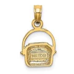 14K 2-D Nantucket Basket Charm - 2