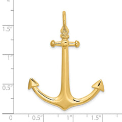 14K 3-D Large Anchor Charm