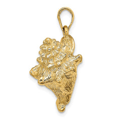 14K 3-D Conch Shell Charm - 2