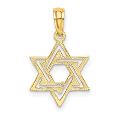 14K Polished Star Of David Charm - 2