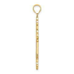 14K Multi Color Enameled Cross Charm