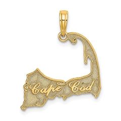14K CAPE COD Map Charm - 2