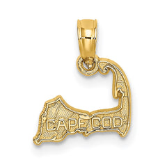 14K CAPE COD Map Charm - 3