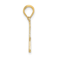 14K #1 PAPA Cut-out Charm