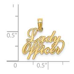 14k LADY OFFICER Charm