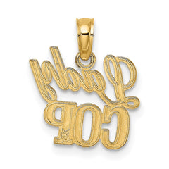 14k LADY COP Charm