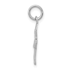 14k White Gold Ballerina Charm