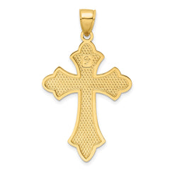 14k Polished Cross Pendant - 4