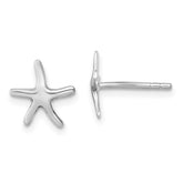 Sterling Silver Small Pointed Star Fish Post Earring