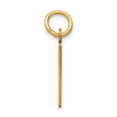 14k Small Elongated Number 9 Charm