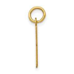 14k Small Elongated Number 58 Charm